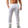 Clearance stock of cross-border best-selling men's European and American sports trousers, summer loose, casual and breathable cotton and linen trousers Application Scenario